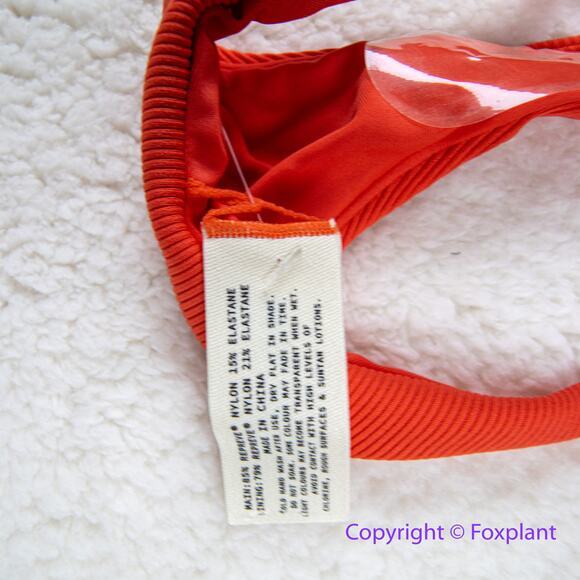 New! Set! Zulu & Zephyr Free People Tie Curve Brief Bikini, size 4 - Picture 13 of 13